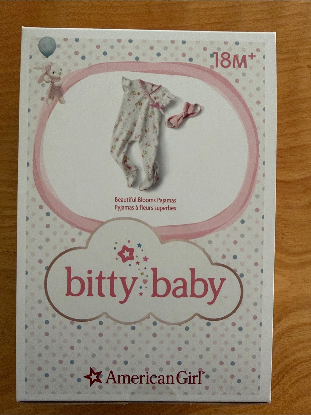 New in box American Girl Bitty Baby Beautiful Blooms Pajamas